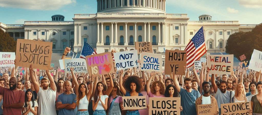 protestos em frente ao capitólio