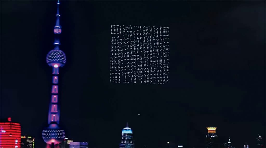 Scaneando QR Code no céu
