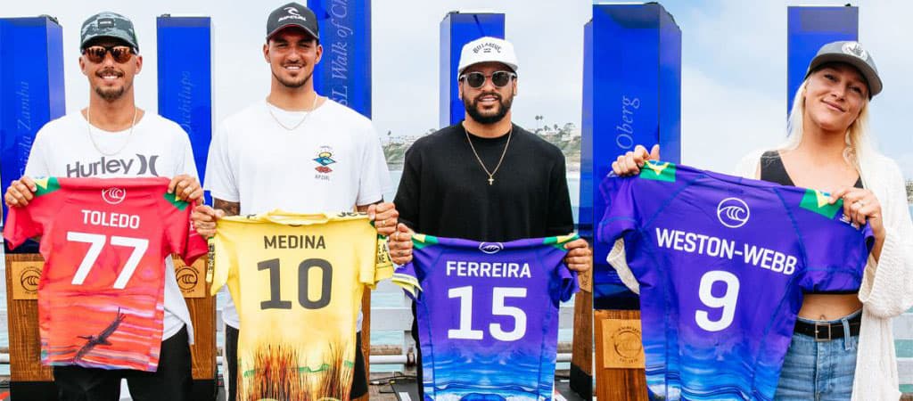 brasileiros campeões do Campeonato Mundial de Surfe