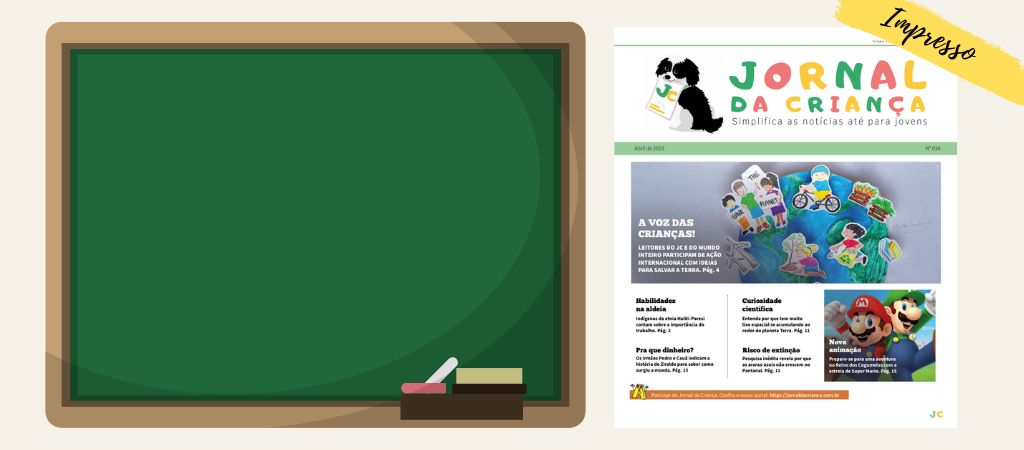 Destaques da edição nº 34 do jornal da Criança impresso