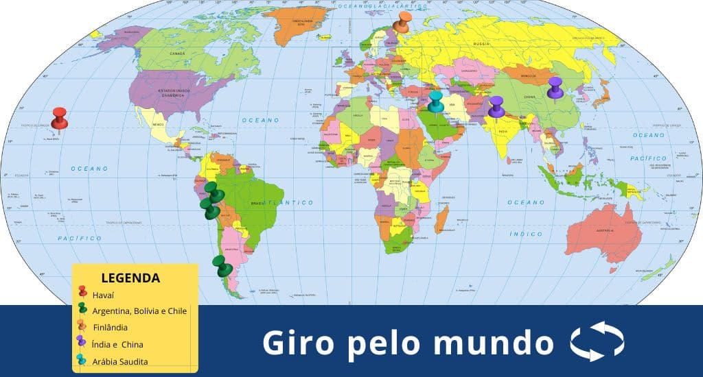 Giro pelo mundo maio 2023