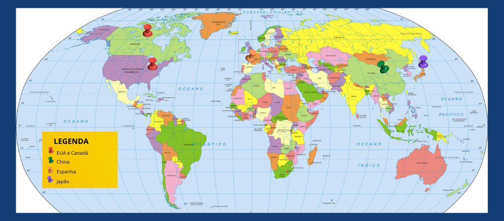 Giro pelo mundo junho 2023