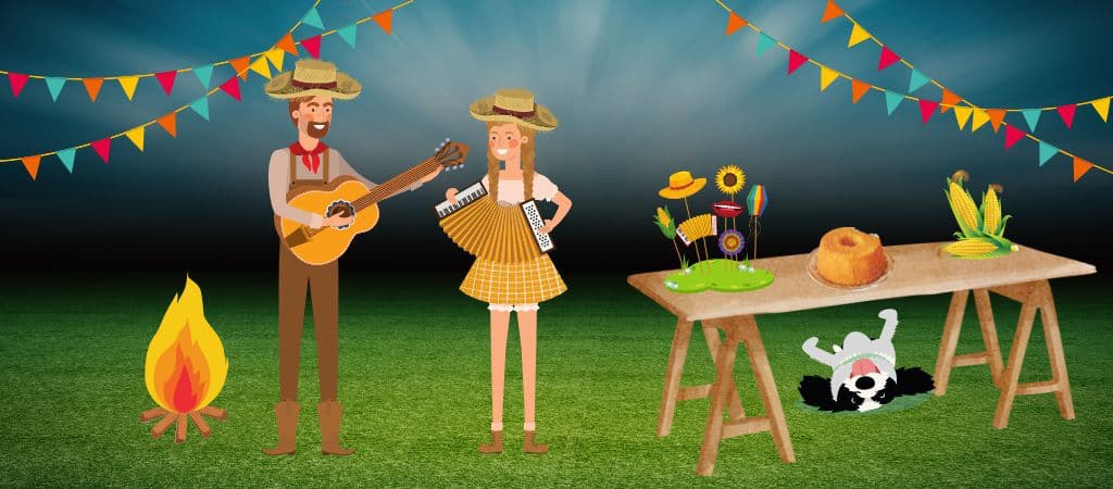 Mike na Festa Junina