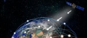 Imagem ilustrativa do satélite indicando o desmatamento na Amazônia