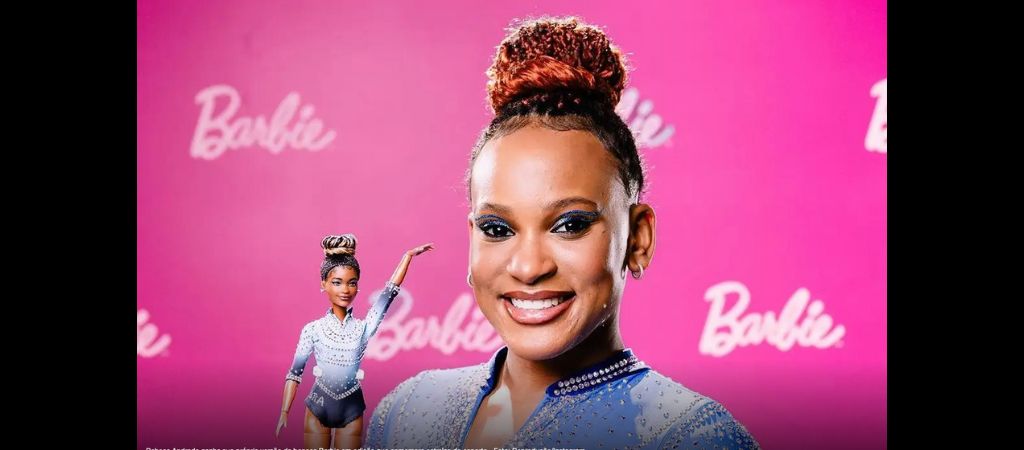 Rebeca Andrade ganha veãors ãda boneca Barbie da Mattel