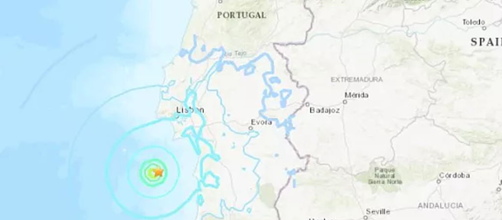 Terremoto de magnitude 5 atinge cidades de Portugal