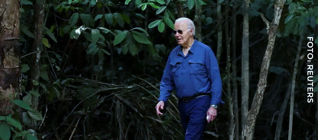 Biden visita Manaus e promete investimento de 50 milhões de dólares