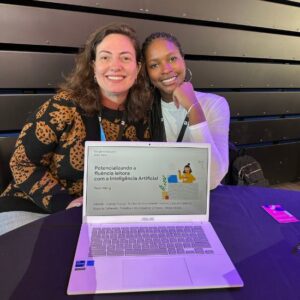 Roberta Taffarello e Iolanda França no Fellowship de IA do Google for Education