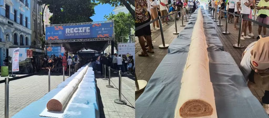 Bolo do rolo gigante celebra pessoas com Síndrome de Down no Recife