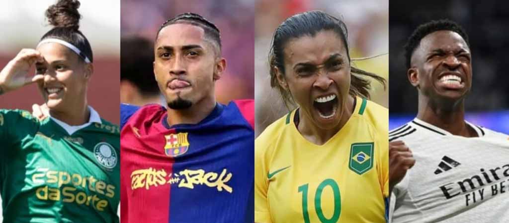 Bola de Ouro 2025: Vini Jr, Raphinha e Marta são indicados