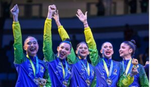 Brasil conquista medalha de prata no mundial de ginástica rítmica