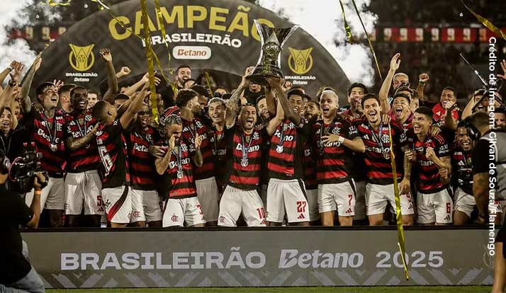 Depois da Libertadores, Flamengo conquista Brasileirão