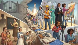 A história da evolução das mulheres nos últimos 50 anos por IA