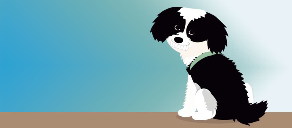 Mike cachorro estressado